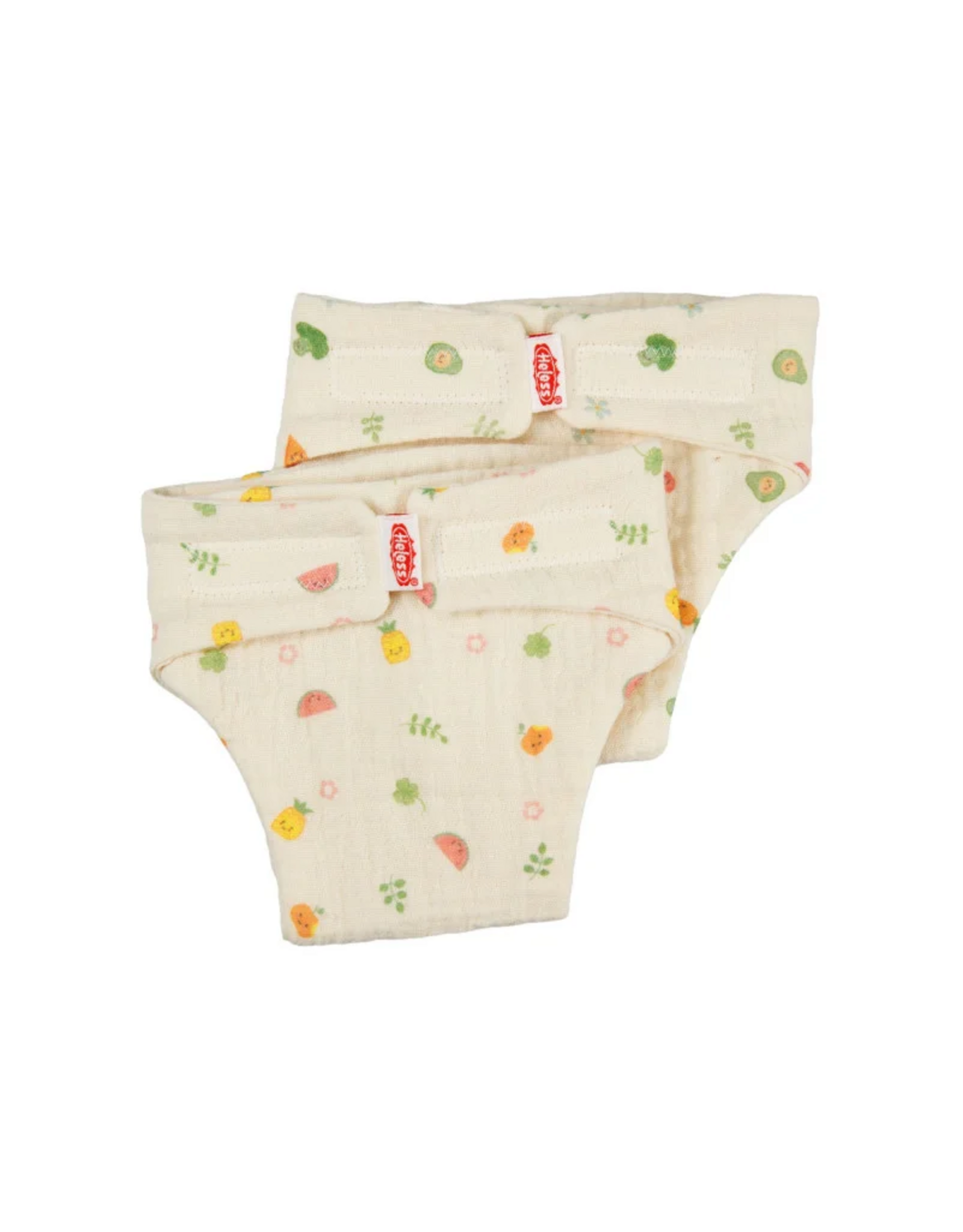 Heless Set katoenen poppenluiers Fruit