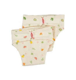 Heless Set katoenen poppenluiers Fruit