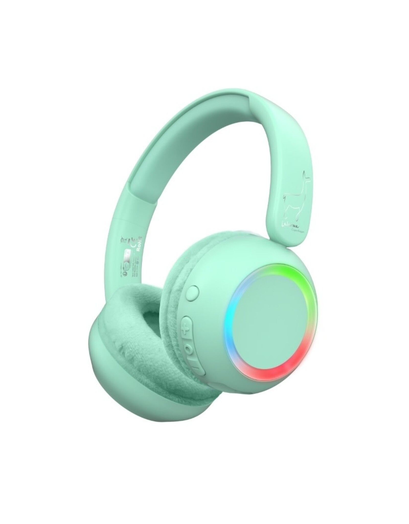 Lalarma Draadloze koptelefoon met discolicht mint