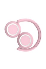 Lalarma Draadloze koptelefoon met discolicht roze