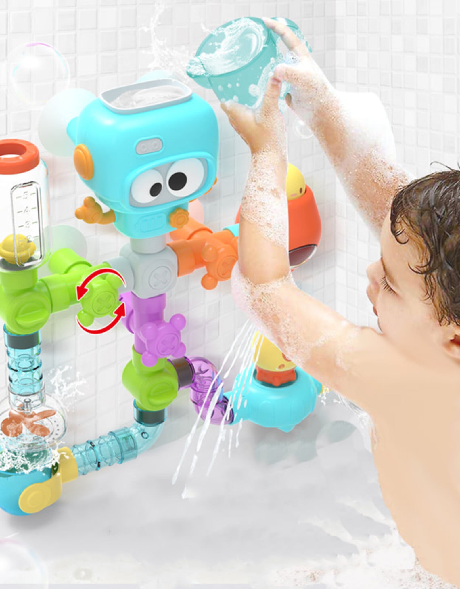 Fresh Kid Tub Fun! Flow & Fill Robot