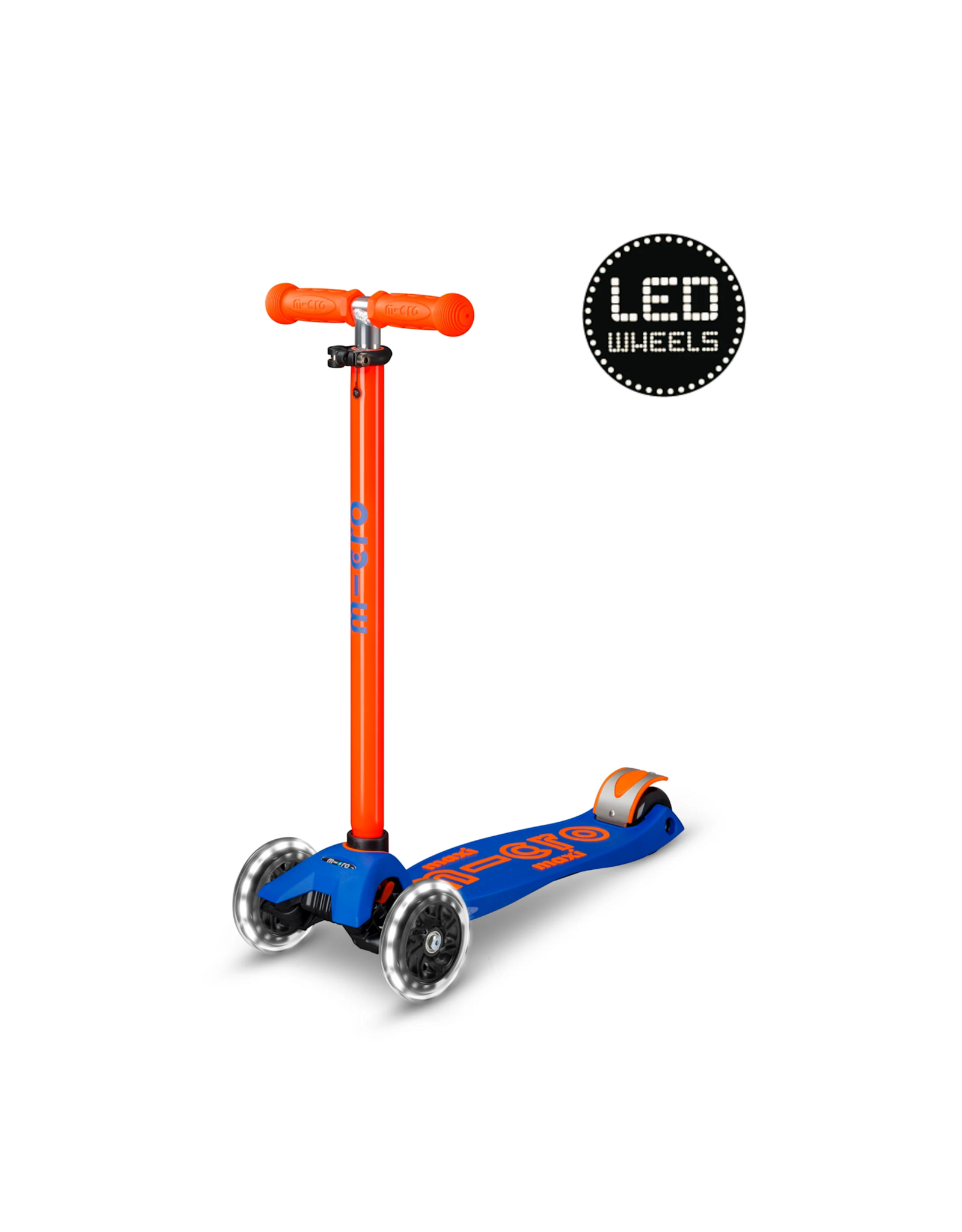 Micro Step Maxi Micro Step Deluxe LED oranje/blauw Neon