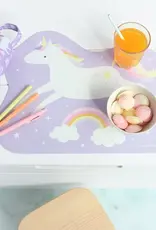 A Little Lovely Company Placemat Jumping Unicorn