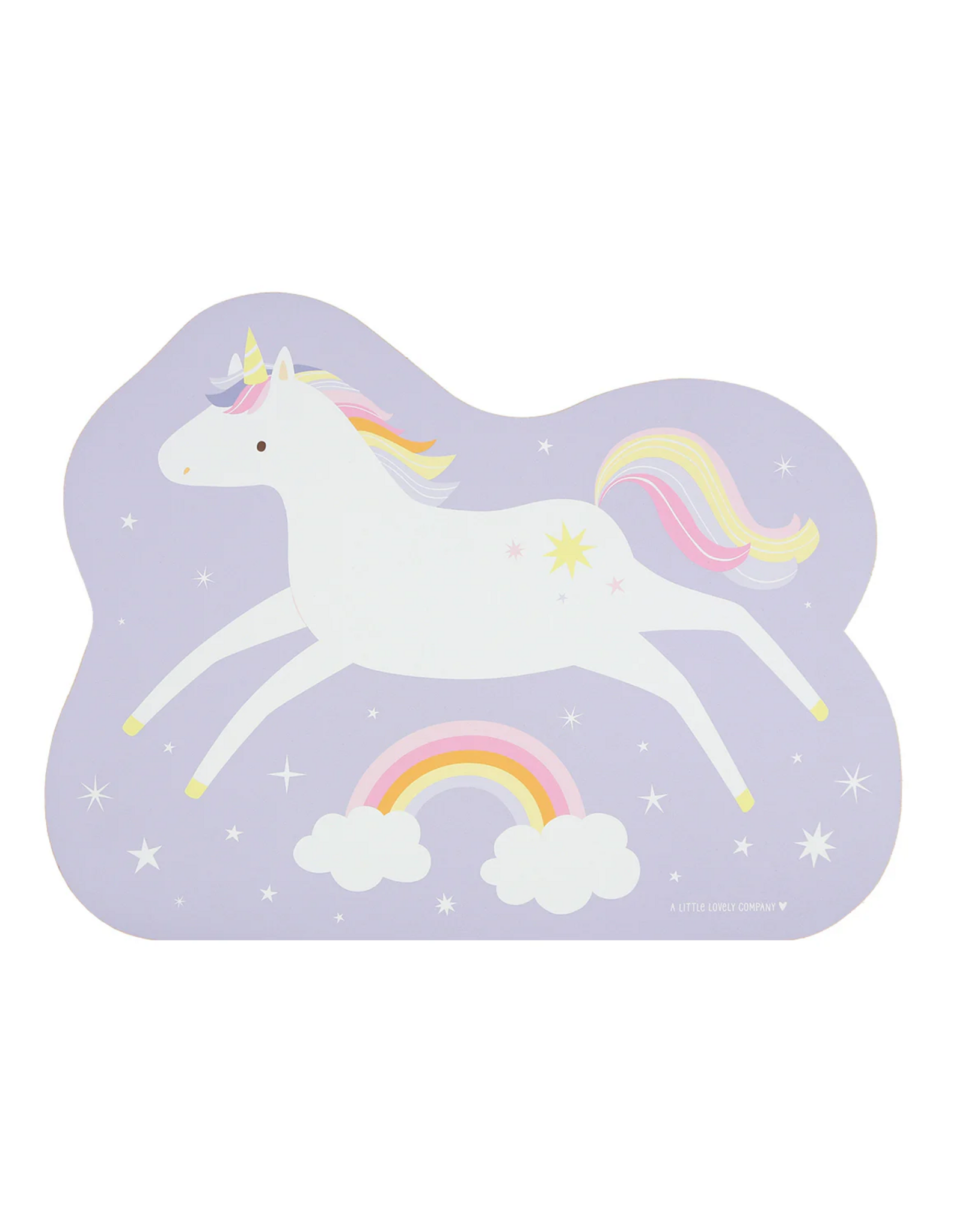 A Little Lovely Company Placemat Jumping Unicorn