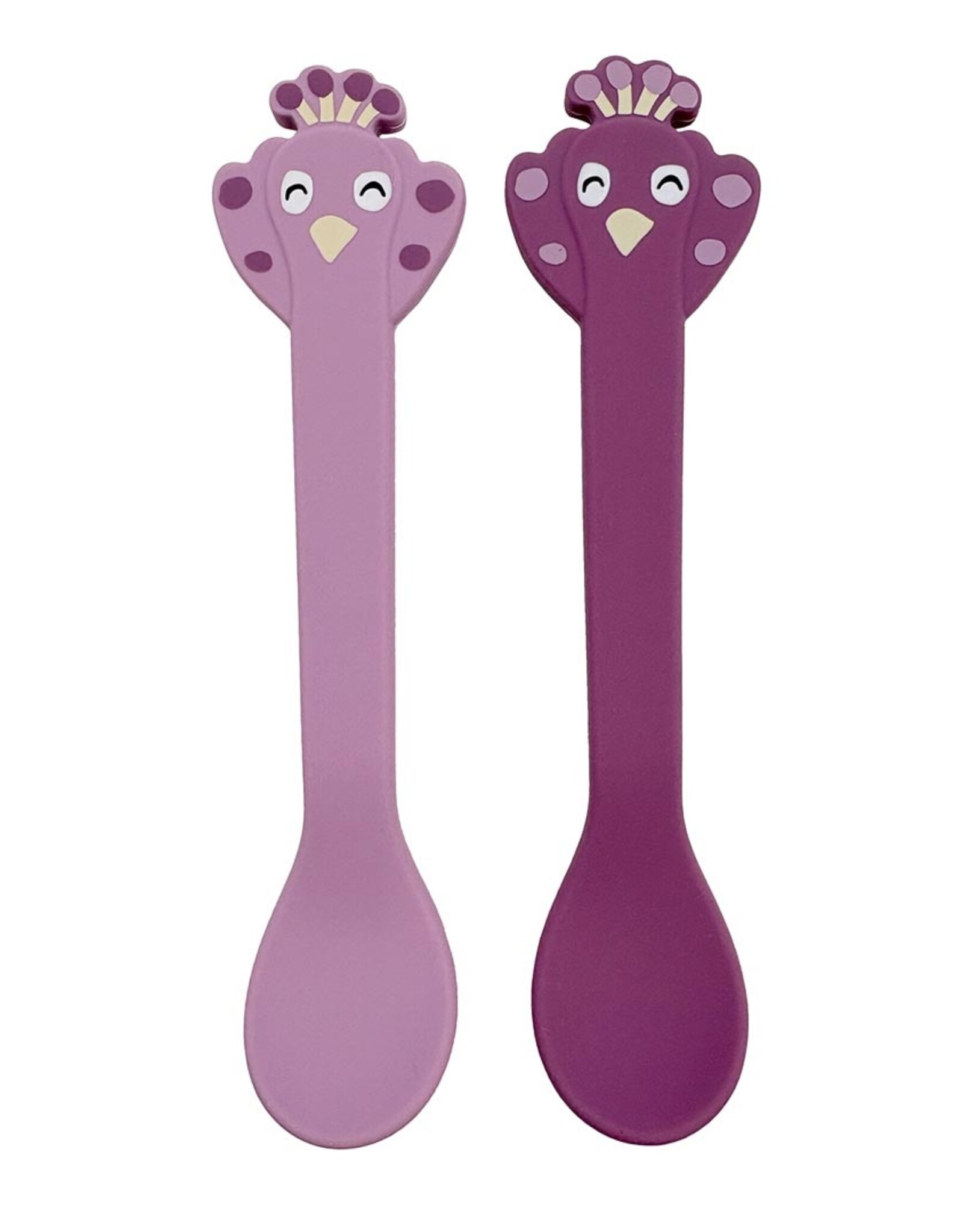 Trixie Set siliconen lepeltjes Mrs. Peacock