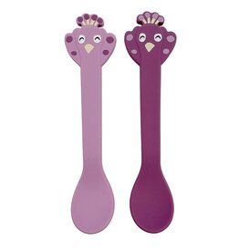 Trixie Set siliconen lepeltjes Mrs. Peacock