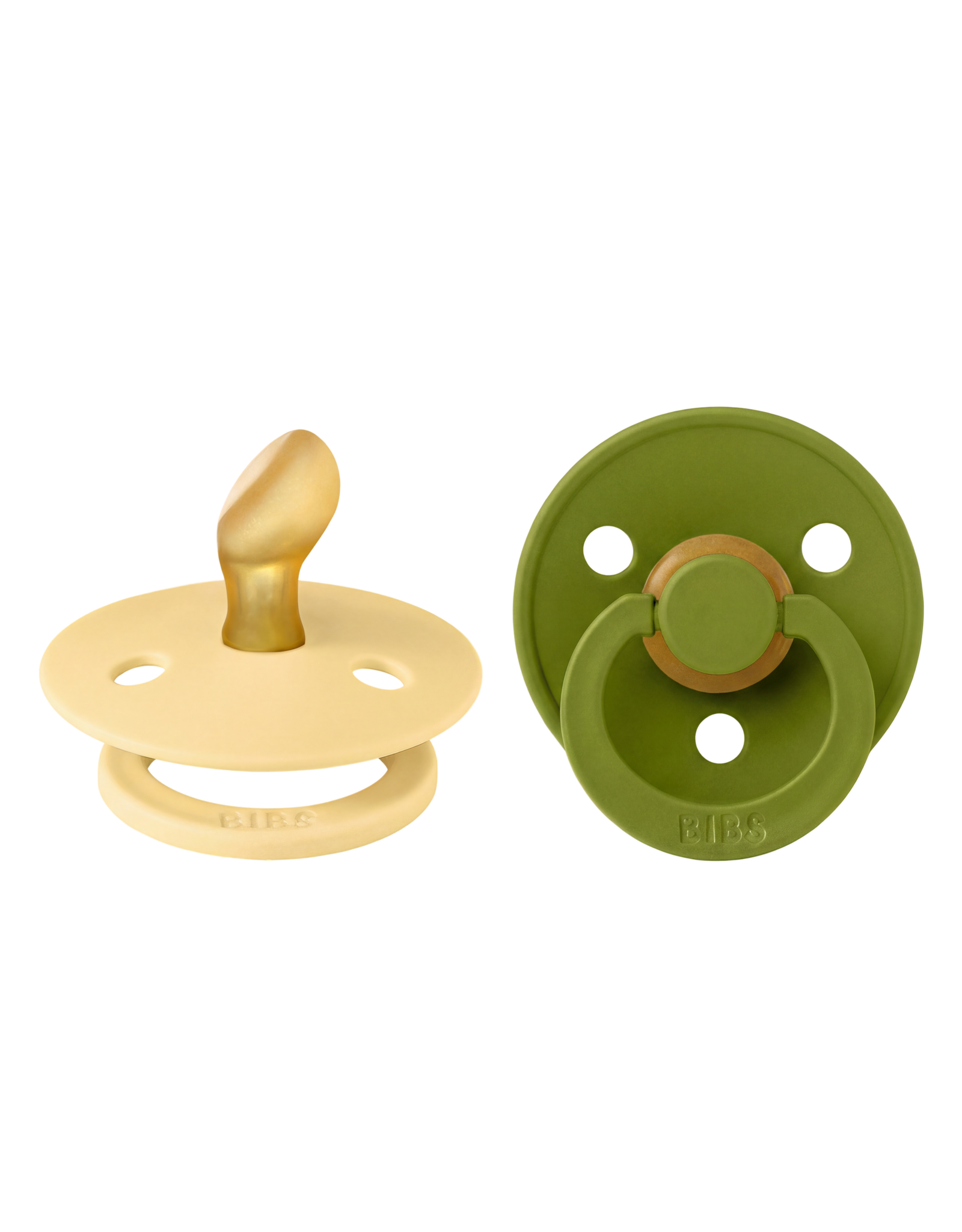 BIBS Fopspeen set Colour Pale Butter / Wasabi ANATOMISCH