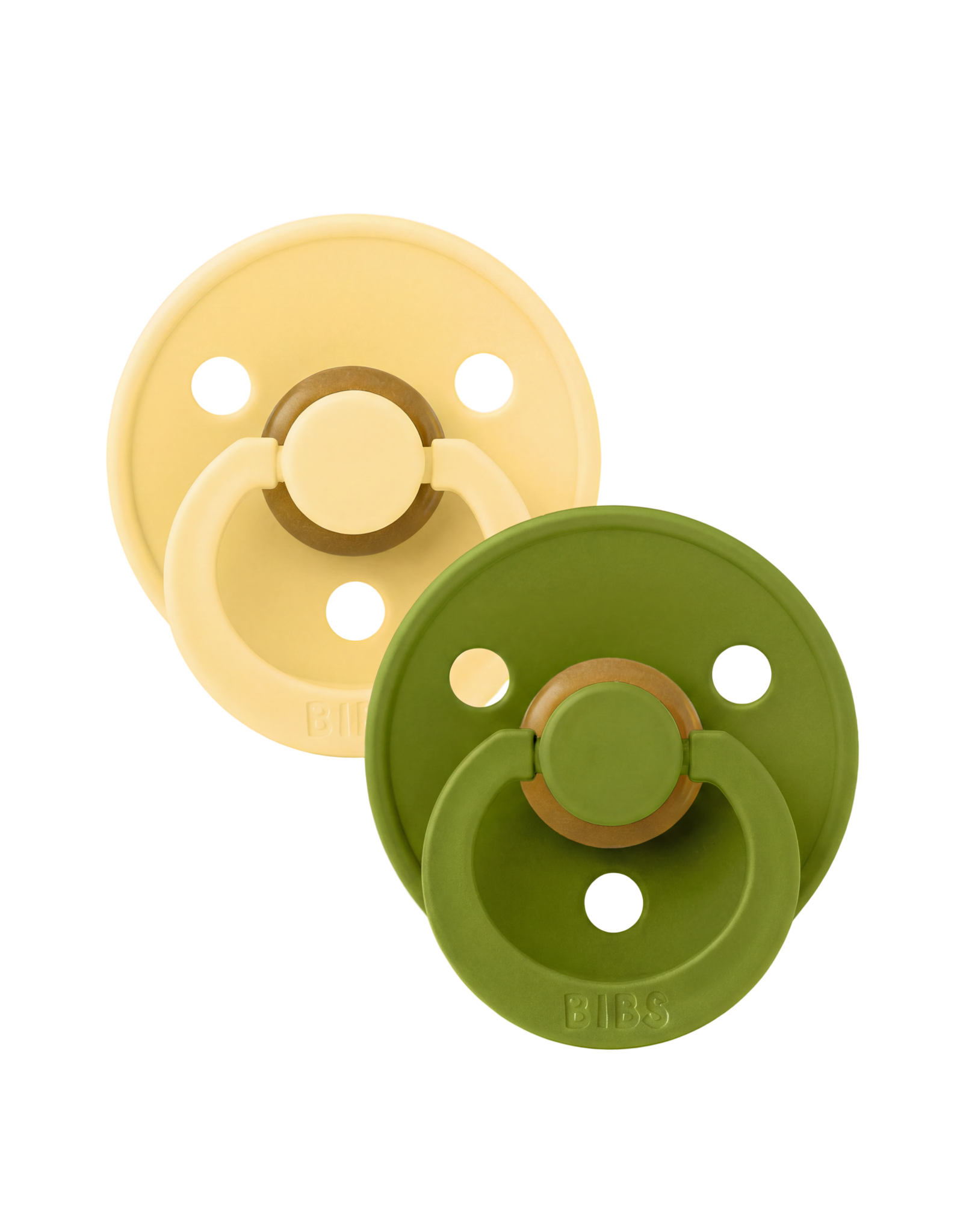 BIBS Fopspeen set Colour Pale Butter / Wasabi ANATOMISCH