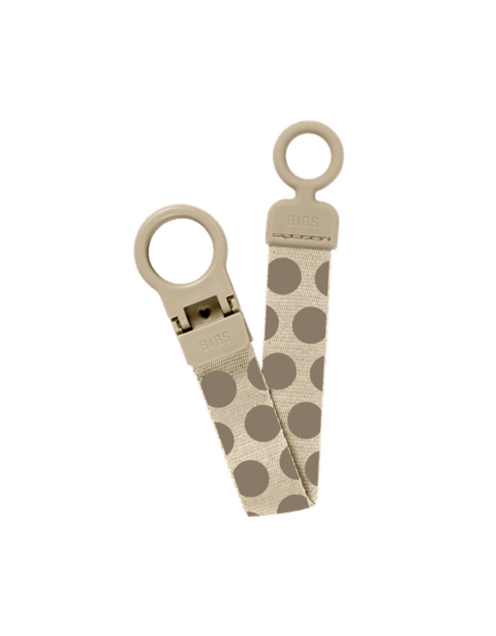 BIBS Speenclip LOOP Polka Mega Vanilla / Dark Oak
