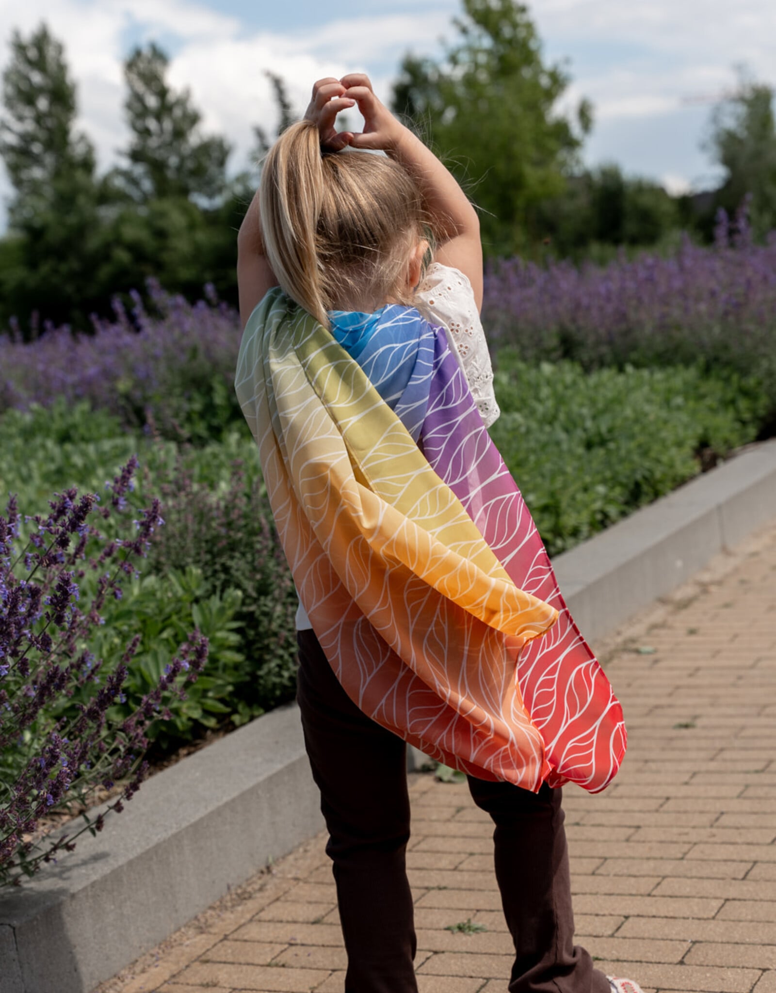 Little Botanic Label Playcycle speeldoek 65cm Ombre Regenboog