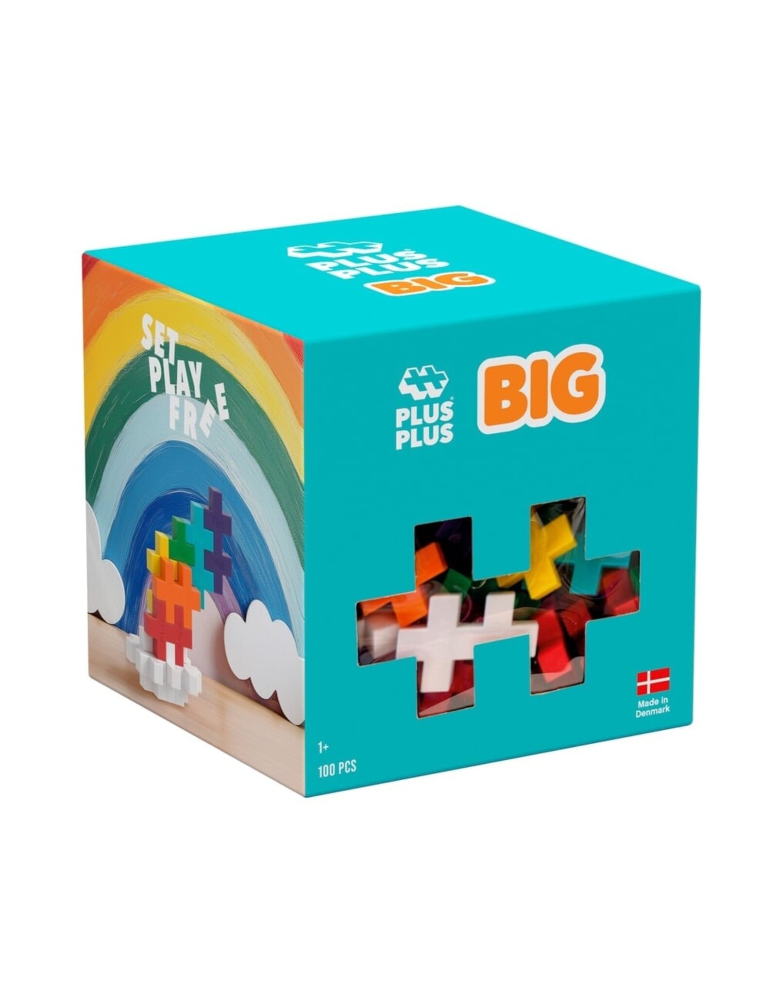 Plus-Plus Basisdoos BIG Rainbow Mix 100st.