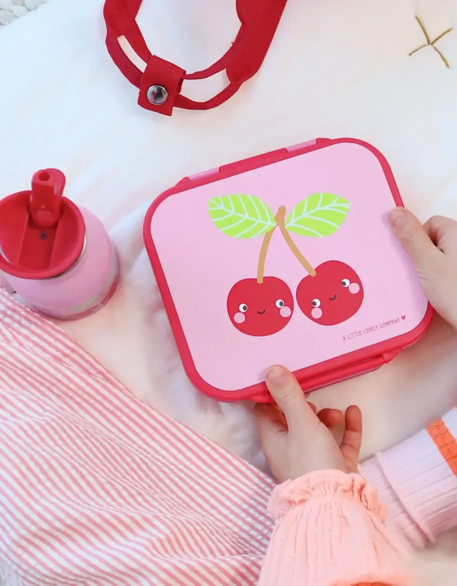 A Little Lovely Company Lunchbox Vrolijke kersen