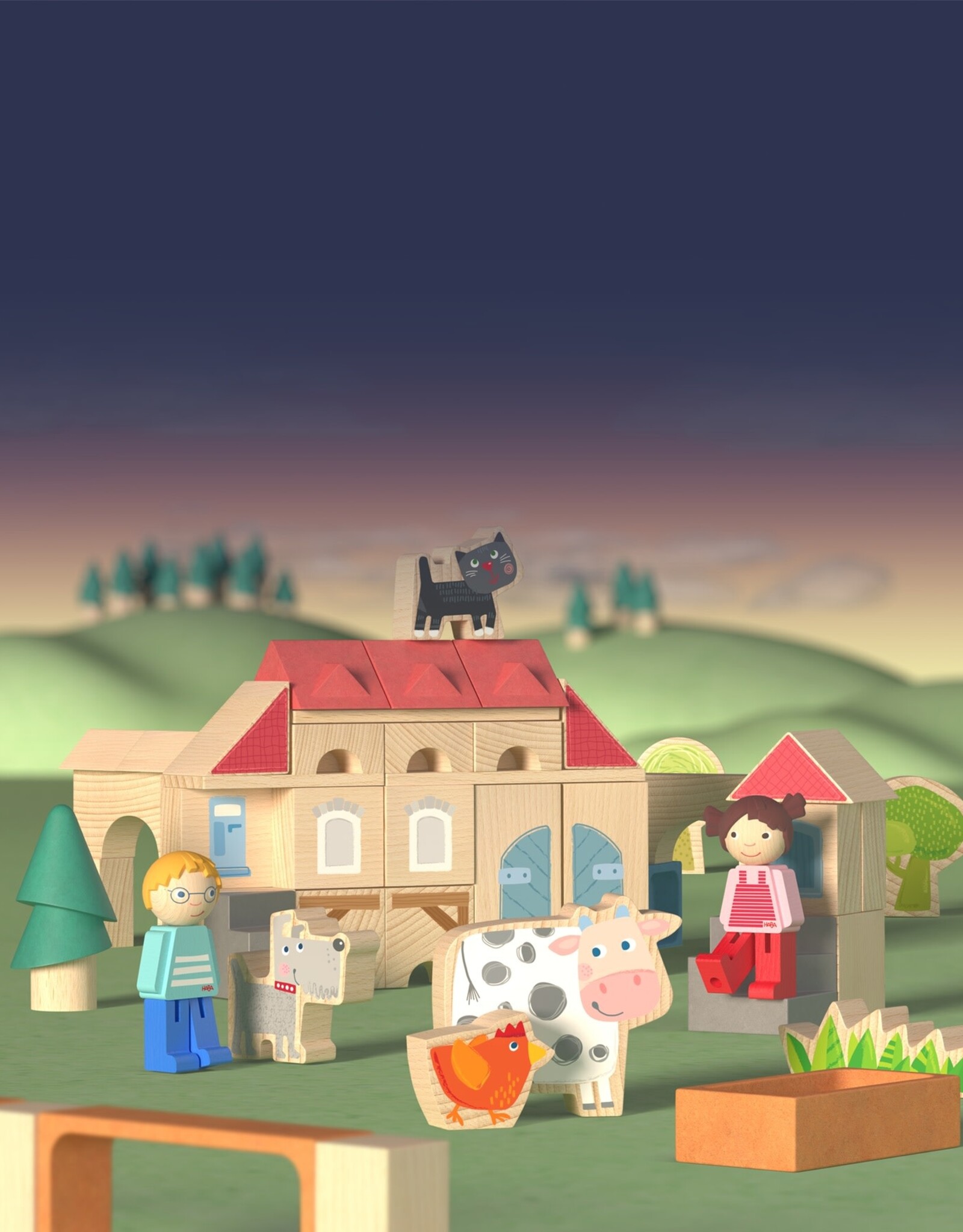 HABA My 1st Block World - Grote boerderij