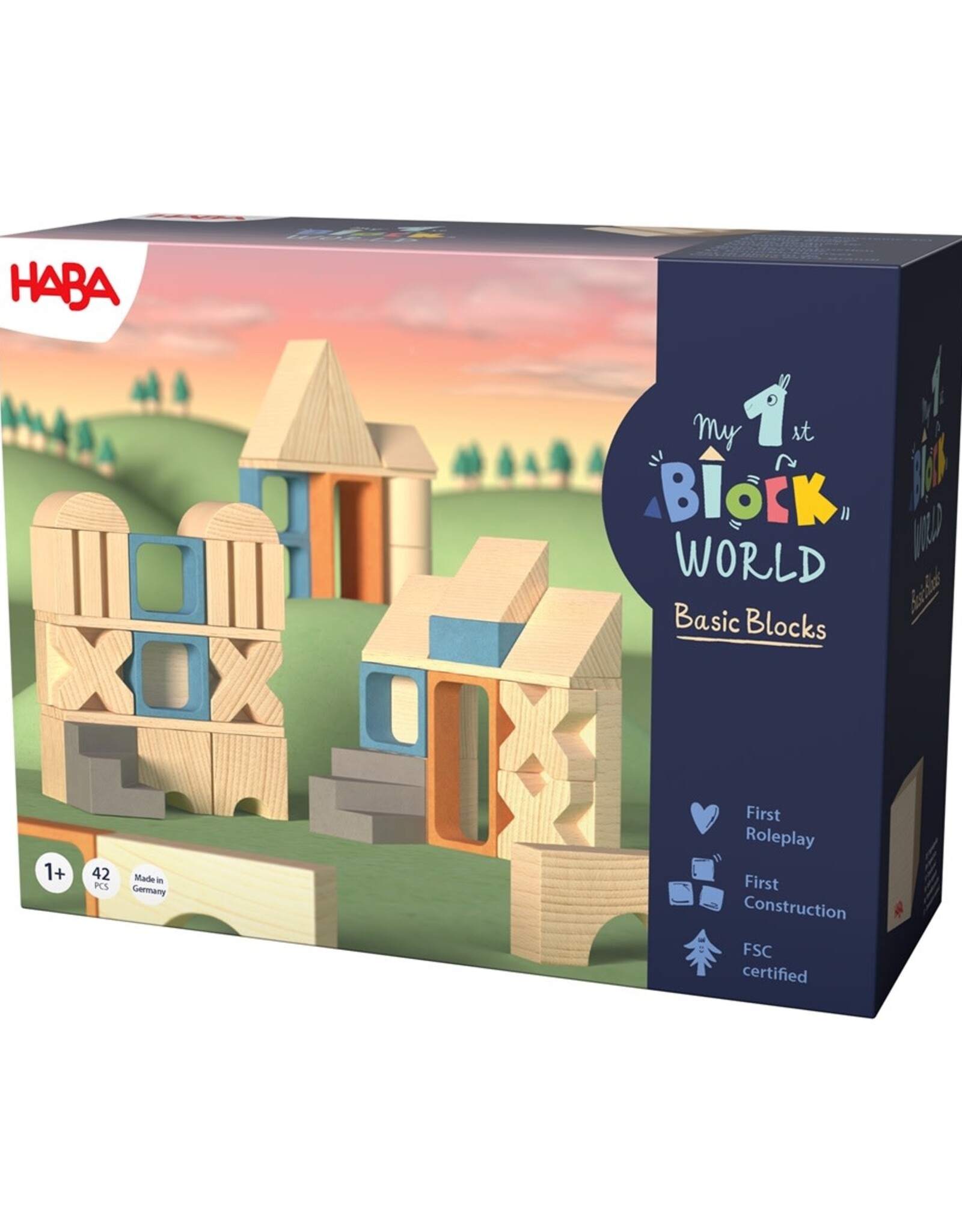 HABA My 1st Block World - XL bouwstenenset 42-delig