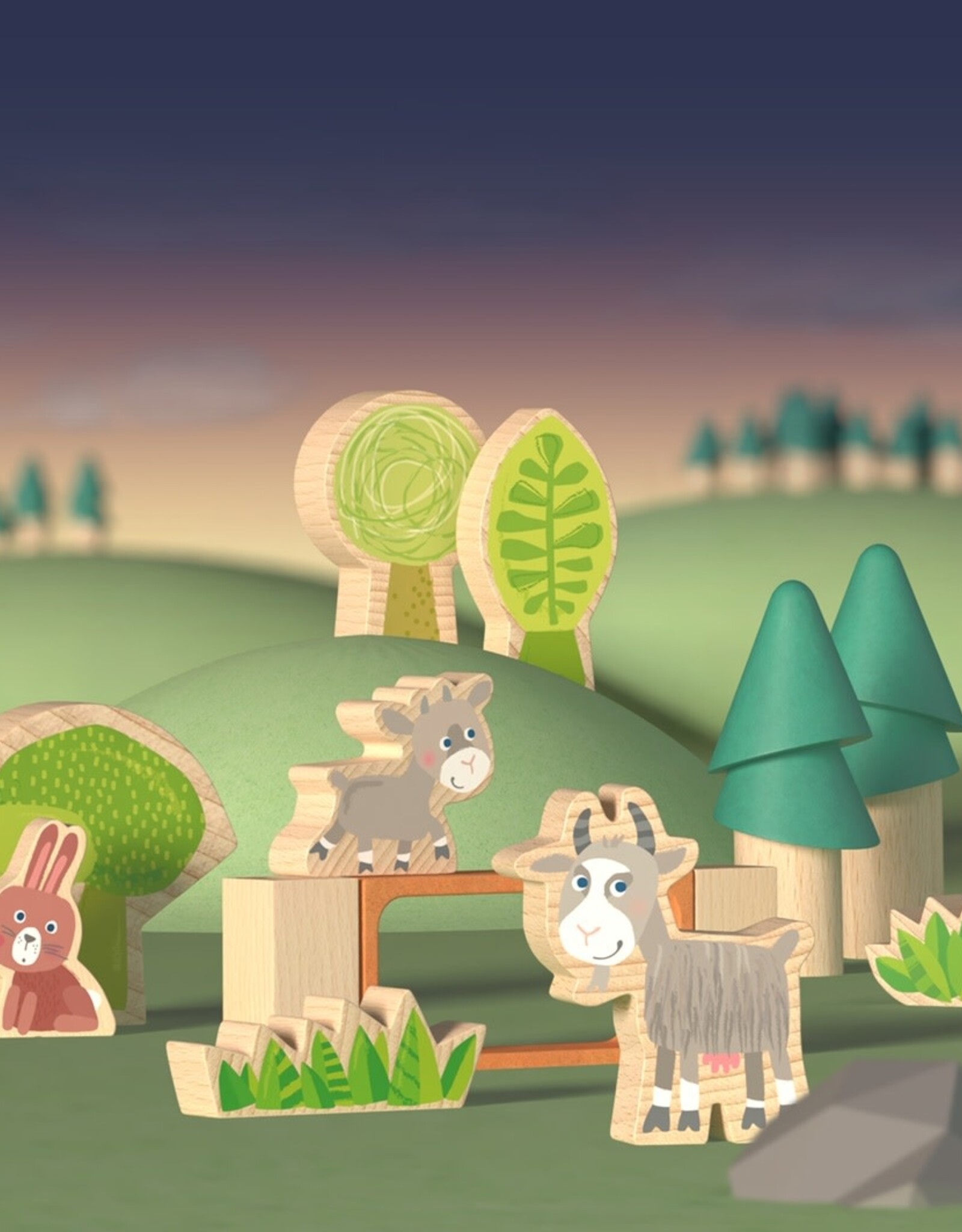 HABA My 1st Block World - Bos & weide