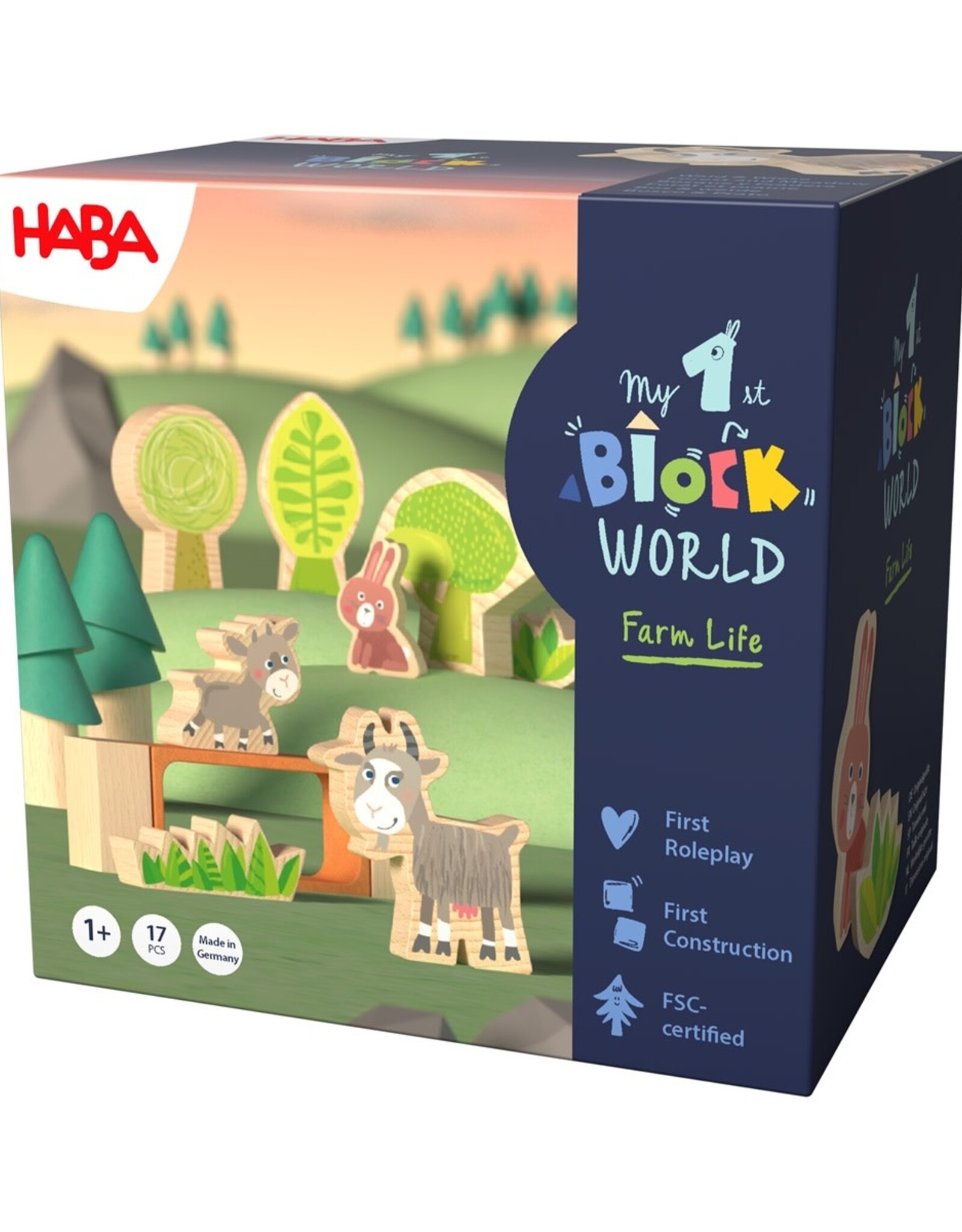 HABA My 1st Block World - Bos & weide