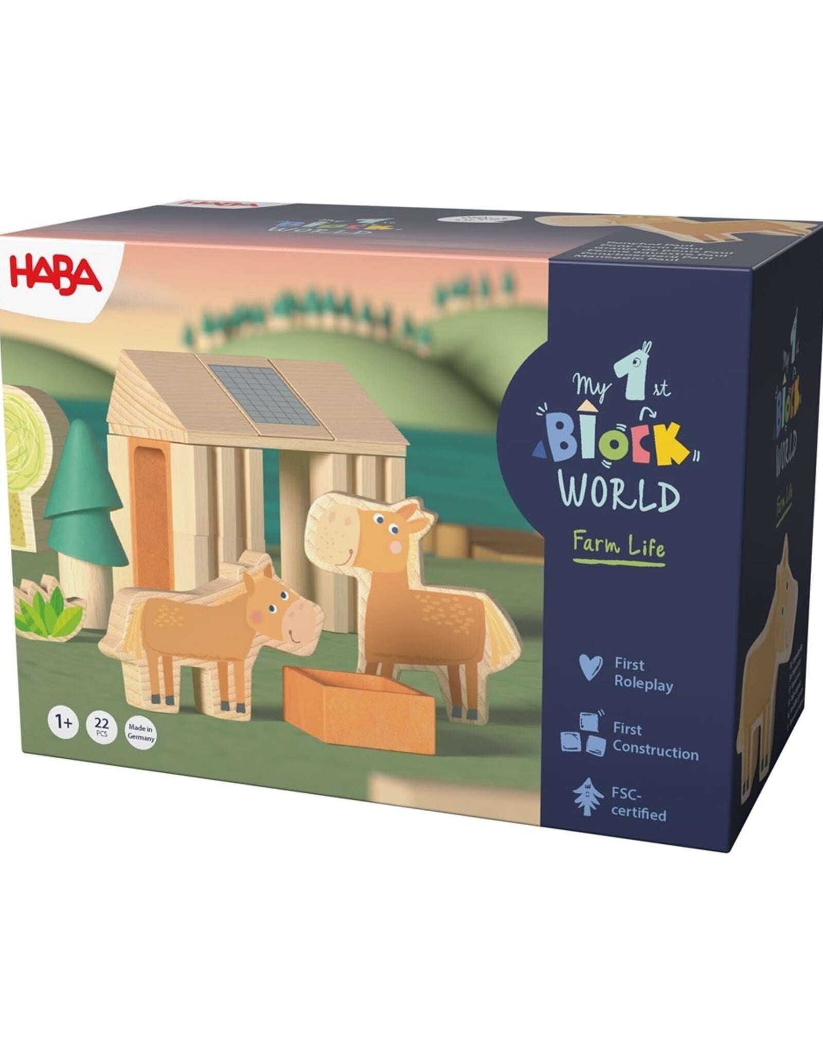 HABA My 1st Block World - Paardenstal