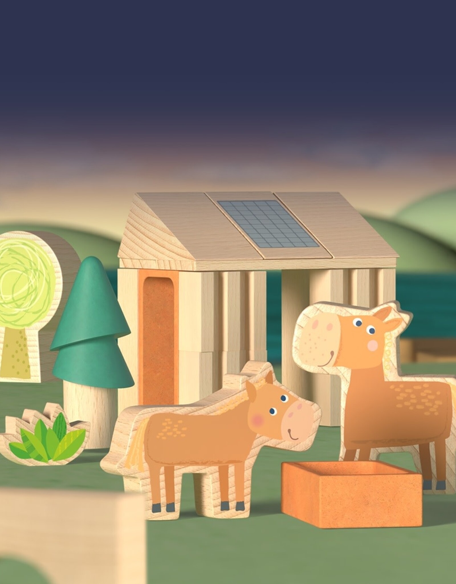HABA My 1st Block World - Paardenstal