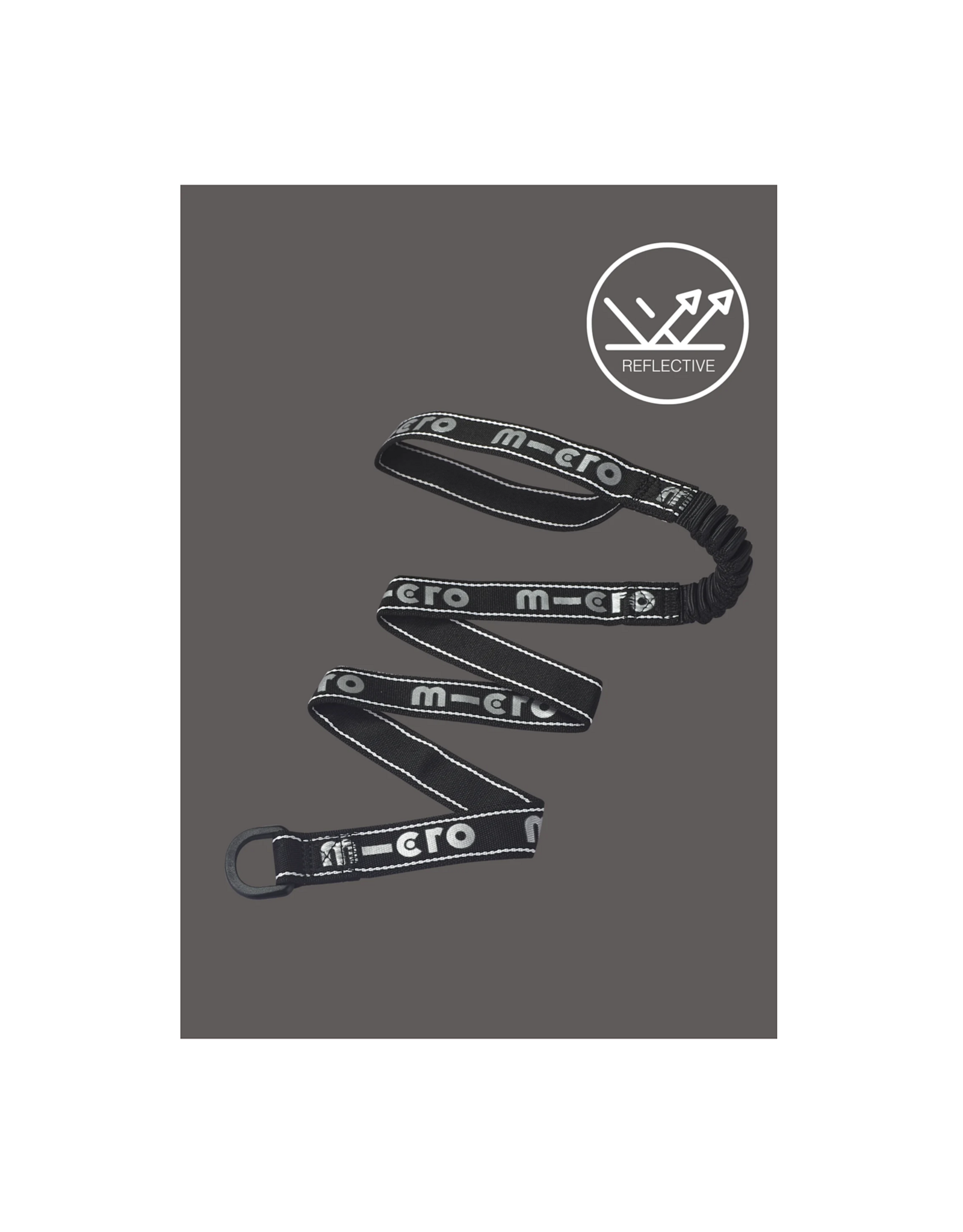 Micro Step Pull & Carry elastisch zwart reflecterend