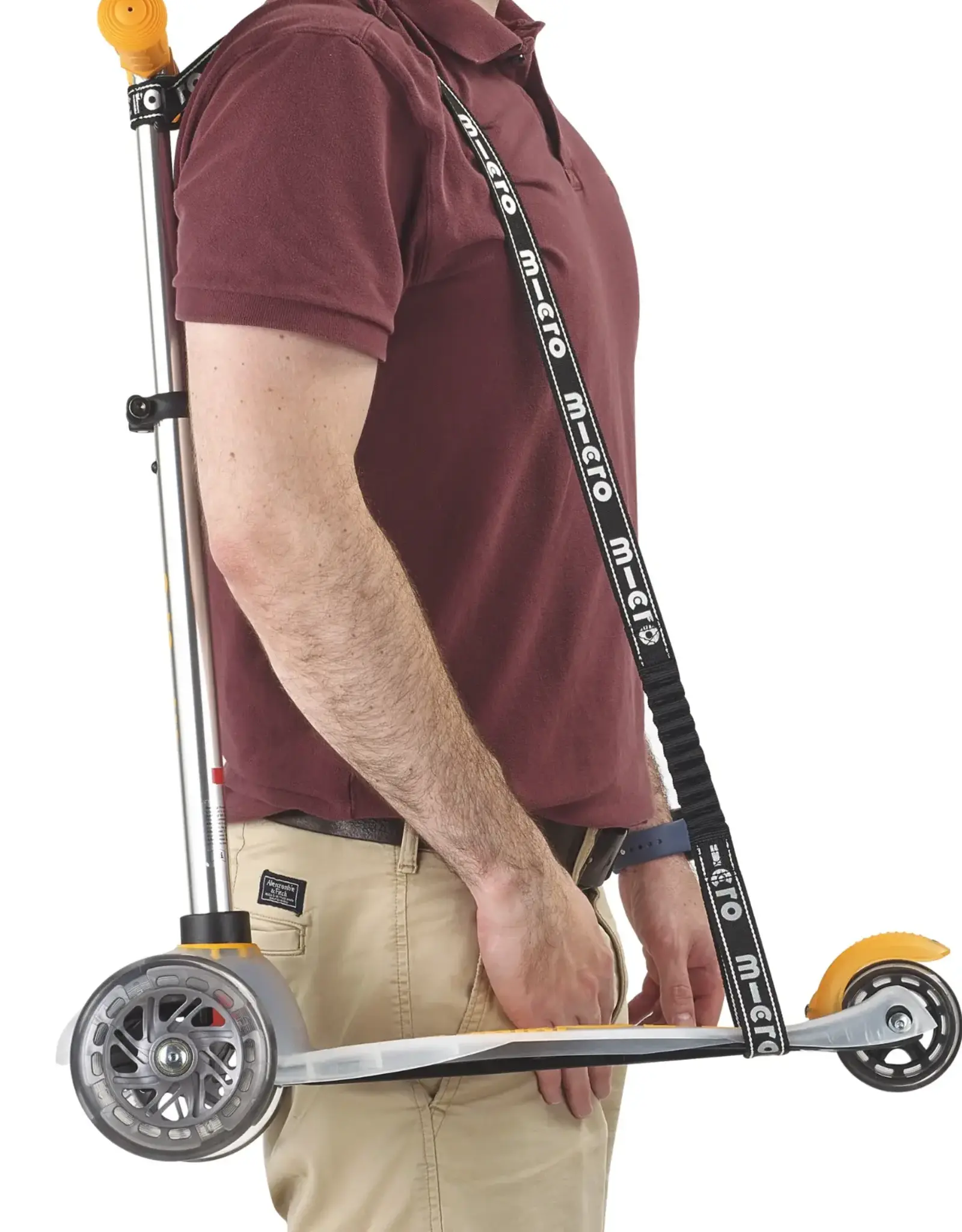 Micro Step Pull & Carry elastisch zwart reflecterend
