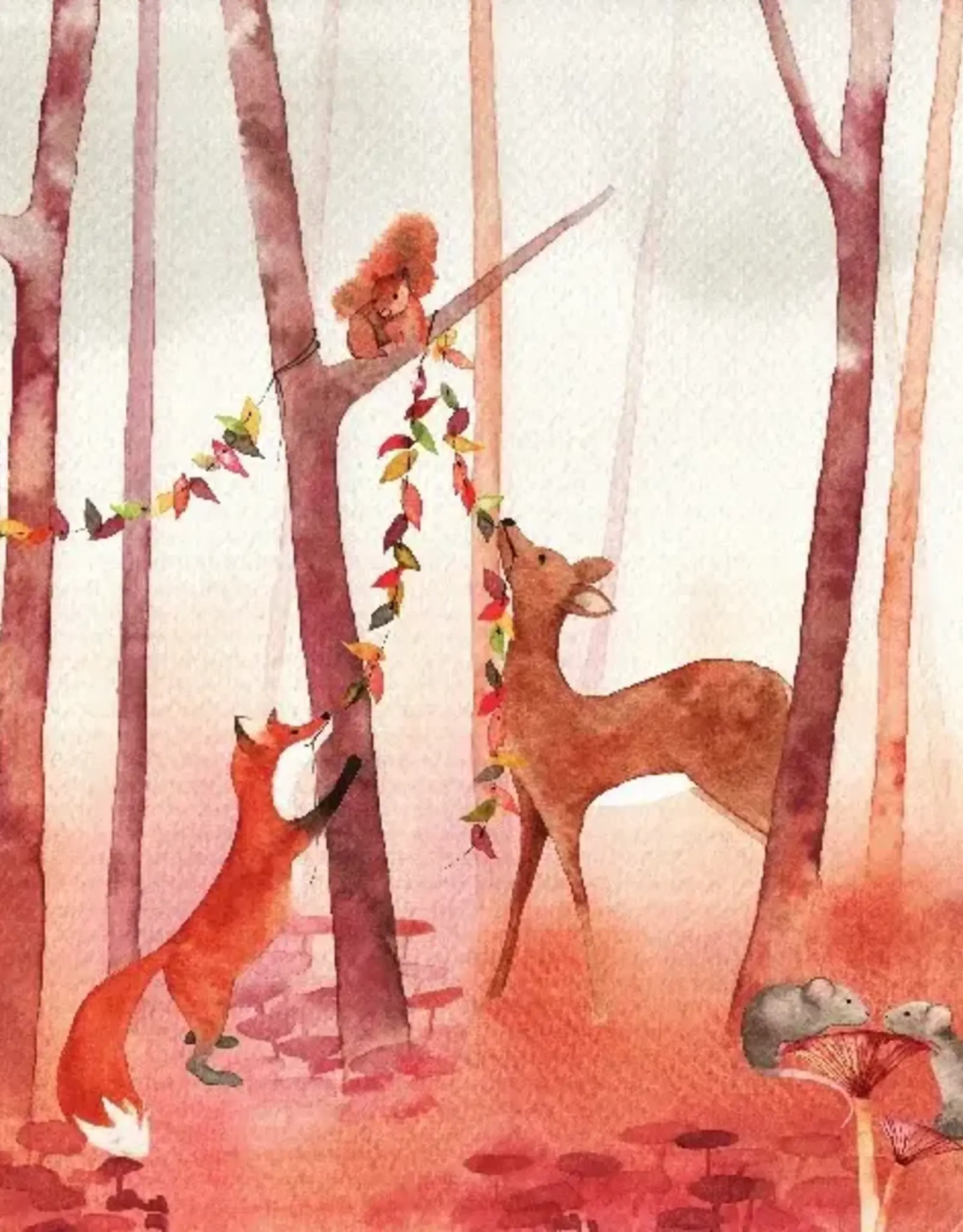 Isabella Illlustrations Seizoensplaat Herfst