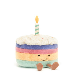 Jellycat Amuseables Rainbow Birthday Cake