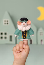 Sjaal met Verhaal Vingerpopje Muis Pietermuis Turquoise
