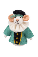 Sjaal met Verhaal Vingerpopje Muis Pietermuis Turquoise