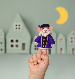 Sjaal met Verhaal Vingerpopje Muis Pietermuis Paars