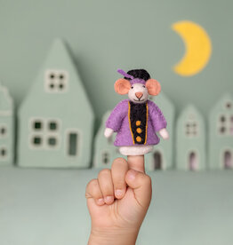 Sjaal met Verhaal Vingerpopje Muis Pietermuis Lila