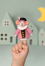 Sjaal met Verhaal Vingerpopje Muis Pietermuis Lichtroze