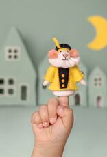 Sjaal met Verhaal Vingerpopje Muis Pietermuis Geel