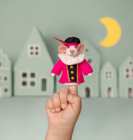 Sjaal met Verhaal Vingerpopje Muis Pietermuis Fuchsia