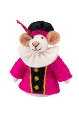 Sjaal met Verhaal Vingerpopje Muis Pietermuis Fuchsia