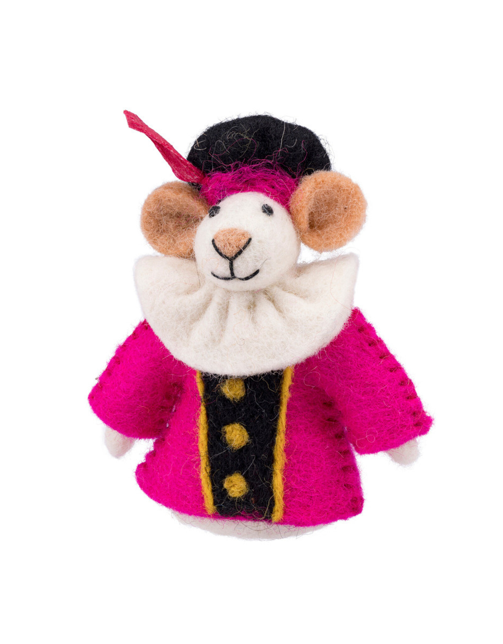 Sjaal met Verhaal Vingerpopje Muis Pietermuis Fuchsia