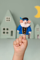 Sjaal met Verhaal Vingerpopje Muis Pietermuis Blauw