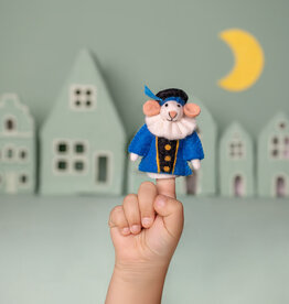 Sjaal met Verhaal Vingerpopje Muis Pietermuis Blauw