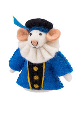 Sjaal met Verhaal Vingerpopje Muis Pietermuis Blauw