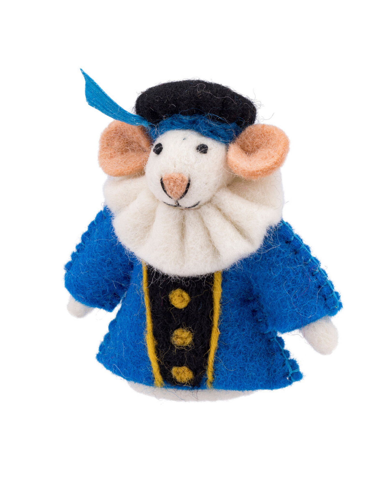 Sjaal met Verhaal Vingerpopje Muis Pietermuis Blauw