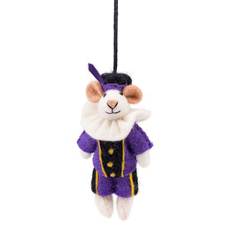 Sjaal met Verhaal Hanger Muis Pietermuis Paars