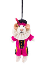 Sjaal met Verhaal Hanger Muis Pietermuis Fuchsia