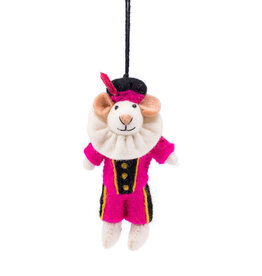 Sjaal met Verhaal Hanger Muis Pietermuis Fuchsia