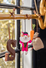 Sjaal met Verhaal Hanger Muis Pietermuis Fuchsia