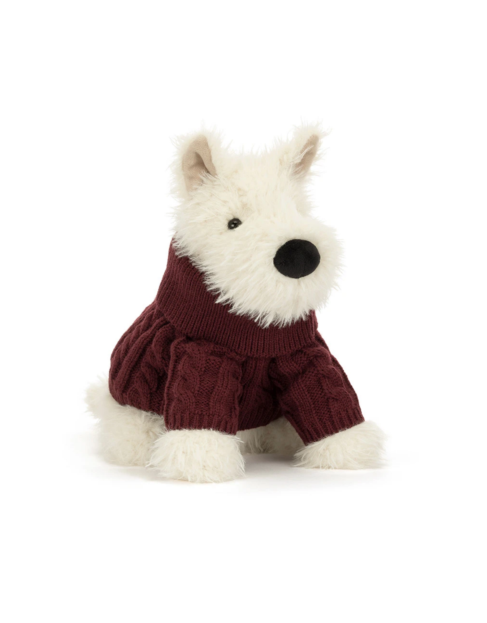 Jellycat Munro Scottie Dog Winter Jumper Outfit