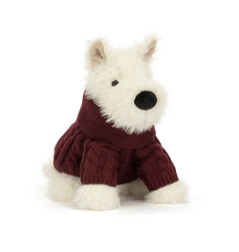 Jellycat Munro Scottie Dog Winter Jumper Outfit