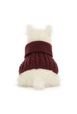 Jellycat Munro Scottie Dog Winter Jumper Outfit