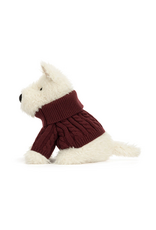 Jellycat Munro Scottie Dog Winter Jumper Outfit
