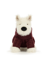 Jellycat Munro Scottie Dog Winter Jumper Outfit