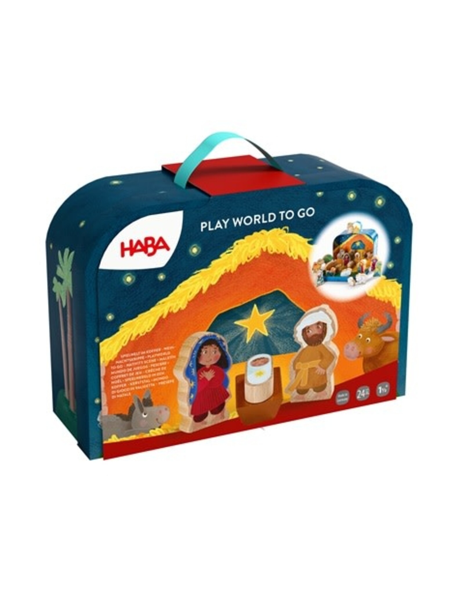 HABA Kerststal in koffertje