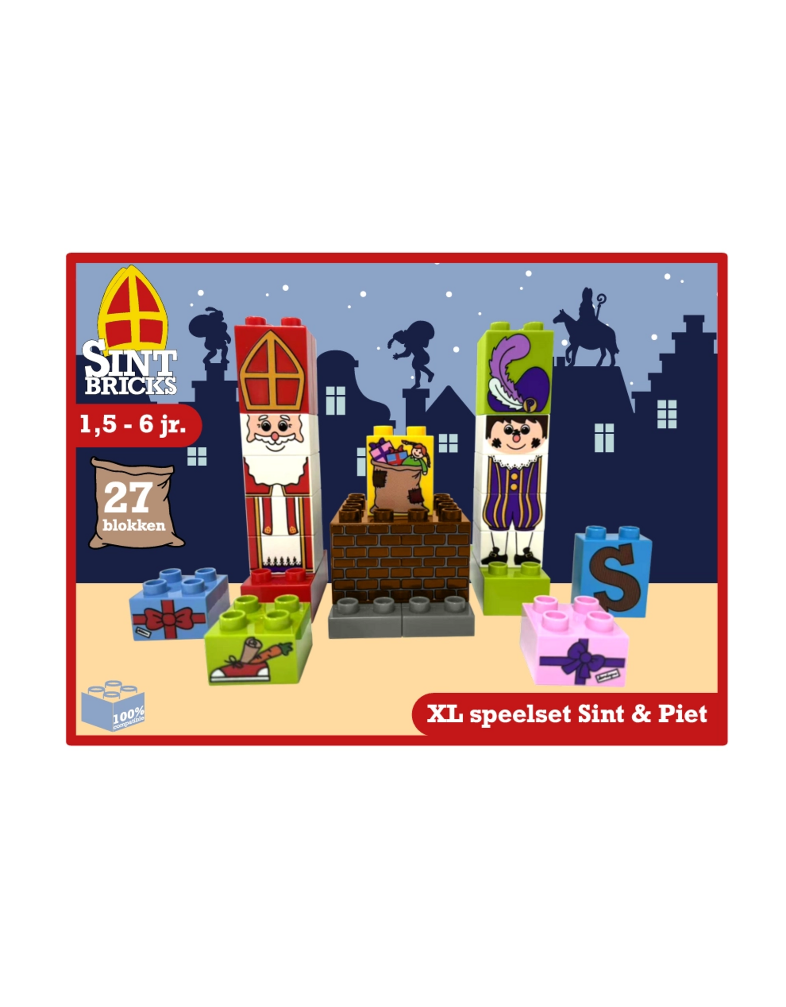 Sintbricks XL speelset Sint & Piet